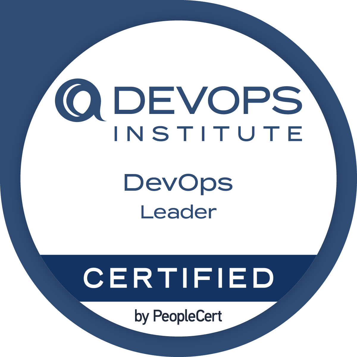 DevOps Leader certification badge