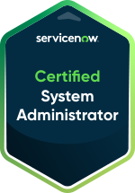 ServiceNow CSA certification badge